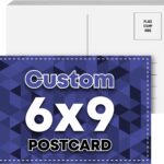 DailyPaperie 6" x 9" Custom Professional Postcards – High-Gloss Heavyweight Cardstock, Full-Color 2-Sided Printing for Business & Personal Use