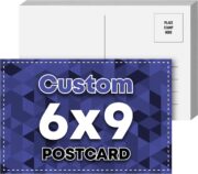 DailyPaperie 6" x 9" Custom Professional Postcards – High-Gloss Heavyweight Cardstock, Full-Color 2-Sided Printing for Business & Personal Use