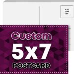 DailyPaperie 5" x 7" Essential Custom Postcards – Boutique Quality Printing, 2-Sided Glossy 12pt Cardstock, Perfect for Brand Inserts & Personalized Greetings