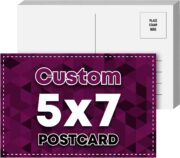 DailyPaperie 5" x 7" Essential Custom Postcards – Boutique Quality Printing, 2-Sided Glossy 12pt Cardstock, Perfect for Brand Inserts & Personalized Greetings