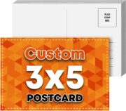 DailyPaperie 3" x 5" Mini Custom Branding Cards – Professional Glossy 12pt Cardstock, Double-Sided High-Definition Printing, Ideal for Package Inserts & Pocket-Sized Promotion