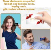 DailyPaperie Elite Aluminum Business Card Blanks – Ultra-Slim White Sublimation Metal Cards, Rounded Safety Corners, High-Gloss Finish for DIY Laser Engraving & UV Printing - Image 6